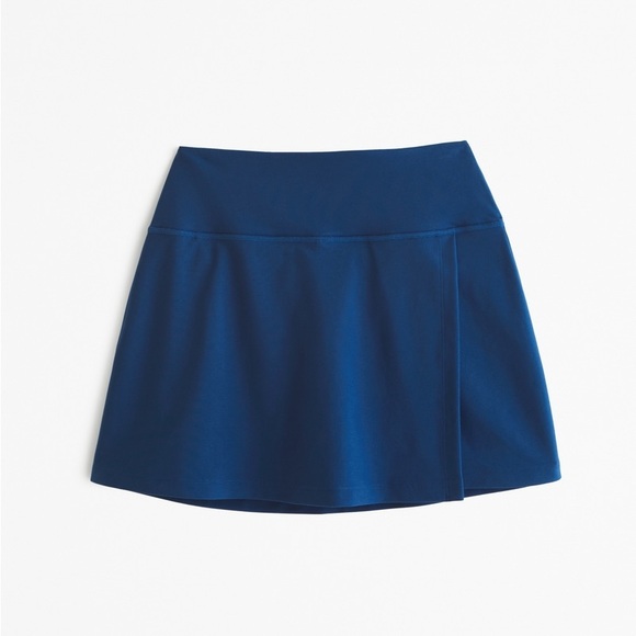 Abercrombie & Fitch Pants - Abercrombie & Fitch YPB sculptLUX Lined Wrap Skirt Small Blue SKORT